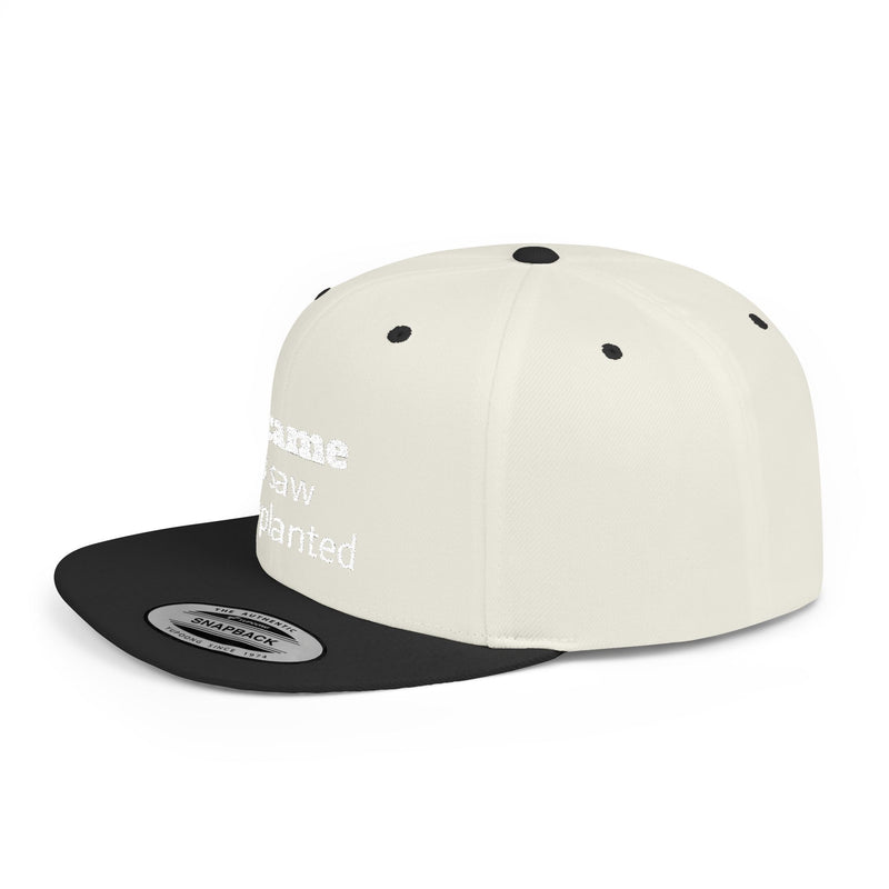 Stylish Flat Bill Snapback Hat - I Came, I Saw, I Happed, Unisex Cap, Trendy Streetwear, Gift for Him/Her, Summer Accessory