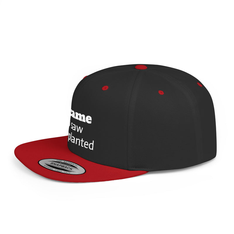 Stylish Flat Bill Snapback Hat - I Came, I Saw, I Happed, Unisex Cap, Trendy Streetwear, Gift for Him/Her, Summer Accessory