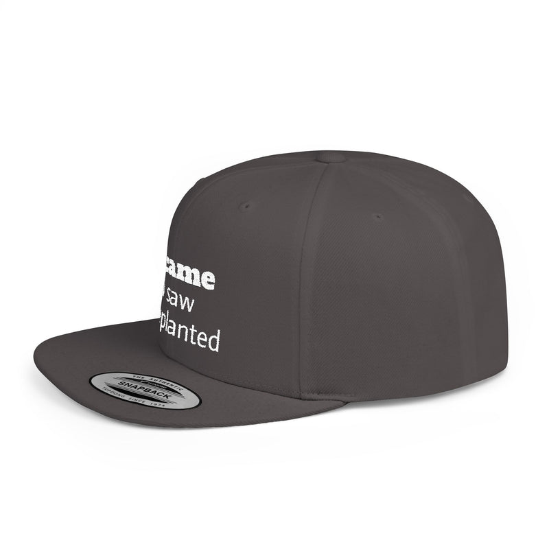 Stylish Flat Bill Snapback Hat - I Came, I Saw, I Happed, Unisex Cap, Trendy Streetwear, Gift for Him/Her, Summer Accessory