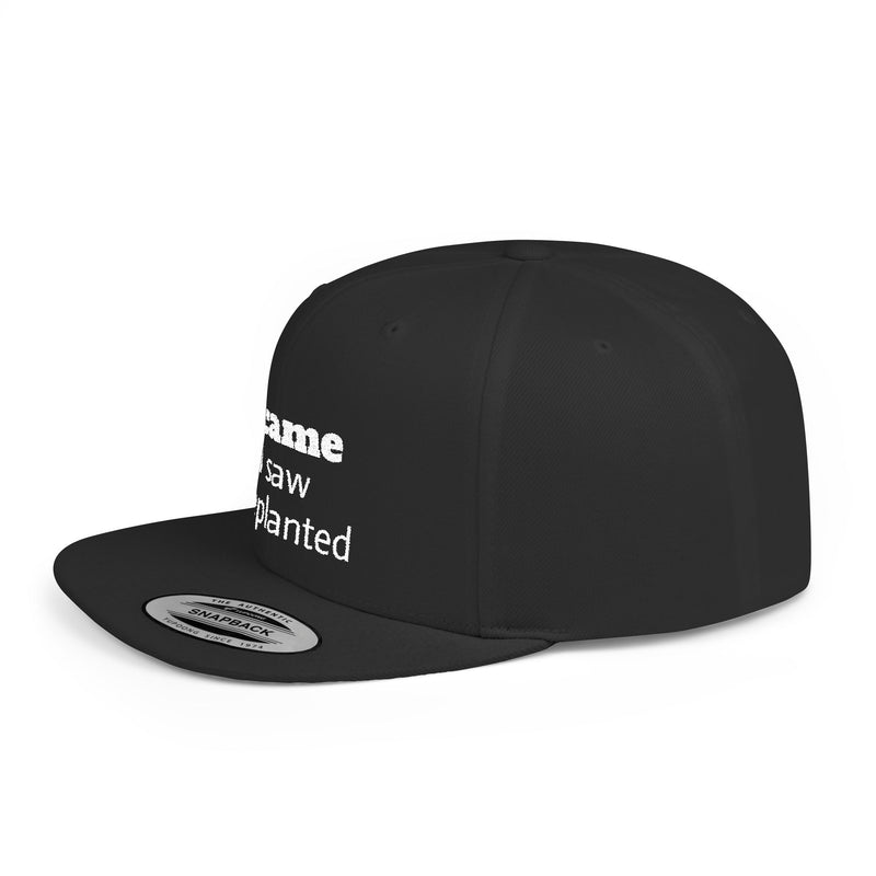 Stylish Flat Bill Snapback Hat - I Came, I Saw, I Happed, Unisex Cap, Trendy Streetwear, Gift for Him/Her, Summer Accessory