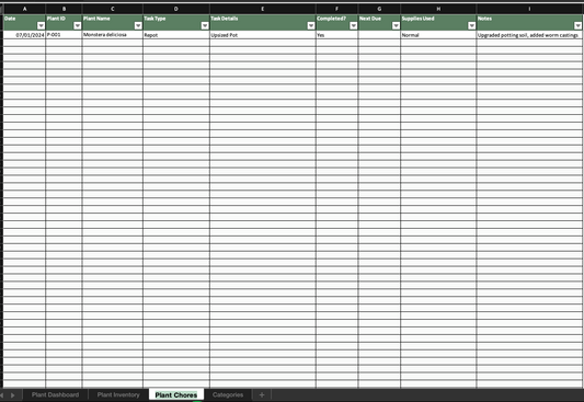 FREE DIGITAL PLANT TRACKER UPDATED