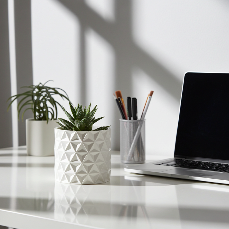 Diamond Geometric Pattern Planter