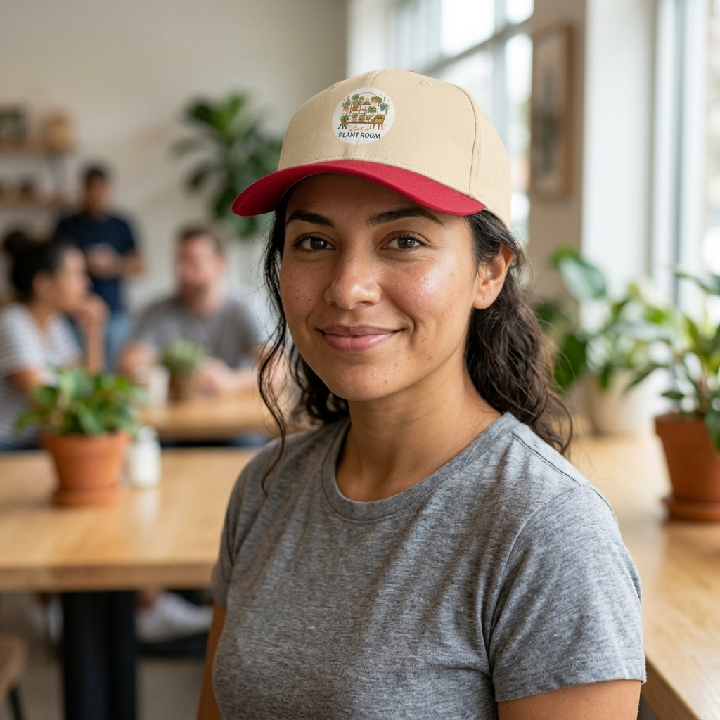 5 Panel Cap with - Just A Plant Room Logo