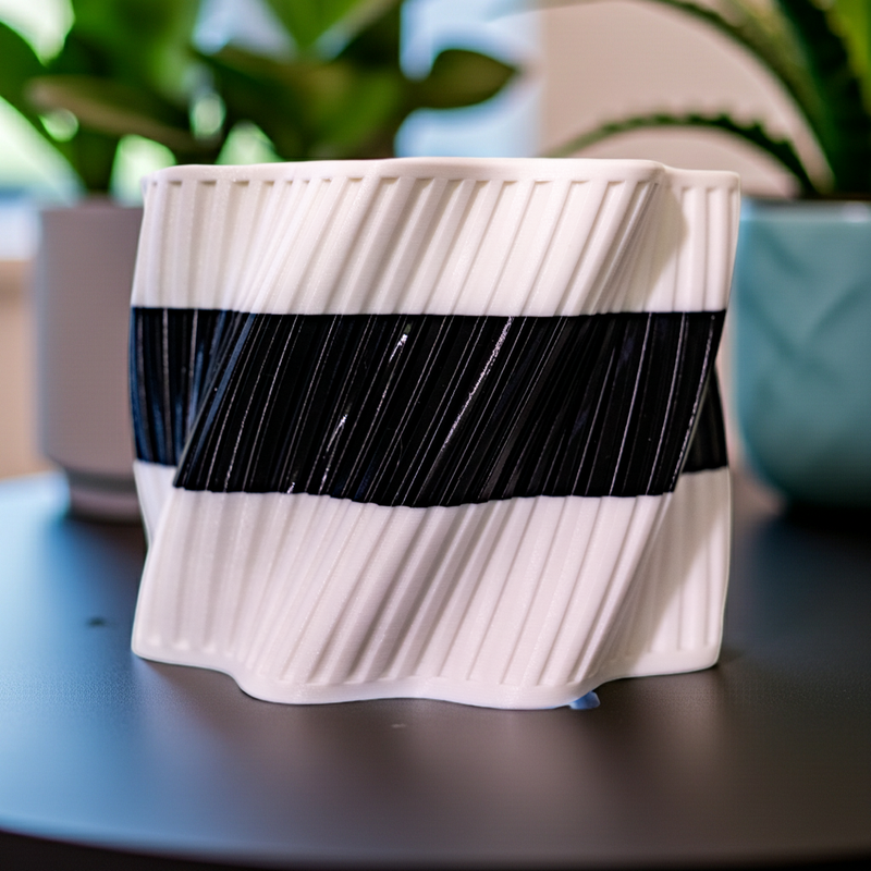 GEOMETRIC SPiRIL PLANTER-cachepot